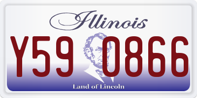 IL license plate Y590866