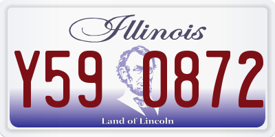 IL license plate Y590872