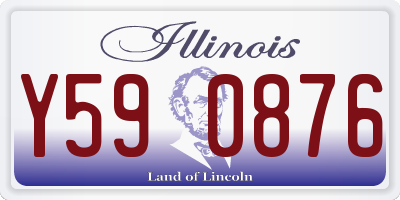IL license plate Y590876