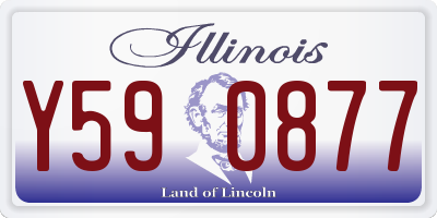 IL license plate Y590877
