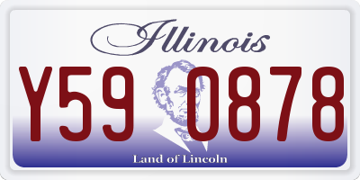 IL license plate Y590878