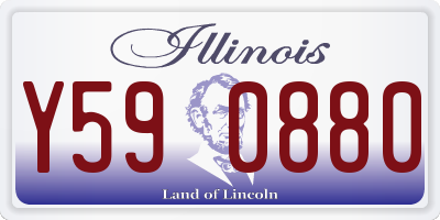 IL license plate Y590880