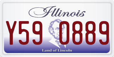 IL license plate Y590889