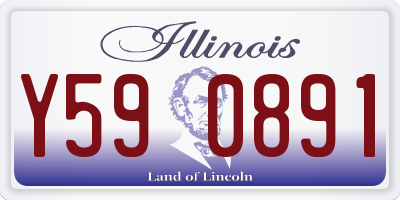 IL license plate Y590891