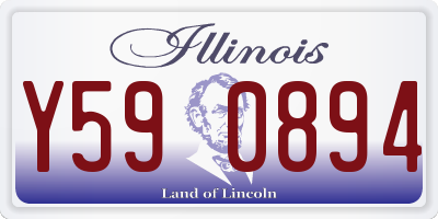IL license plate Y590894