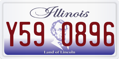IL license plate Y590896