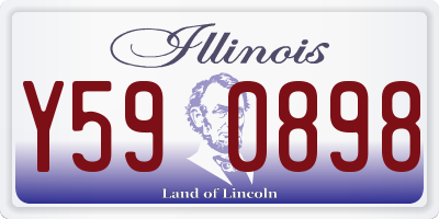IL license plate Y590898