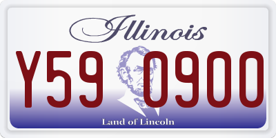 IL license plate Y590900