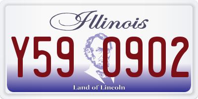 IL license plate Y590902