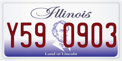 IL license plate Y590903