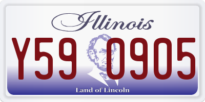 IL license plate Y590905