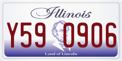 IL license plate Y590906