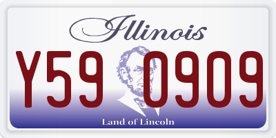 IL license plate Y590909