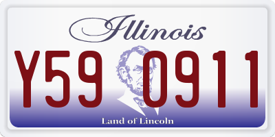 IL license plate Y590911