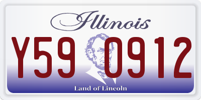 IL license plate Y590912