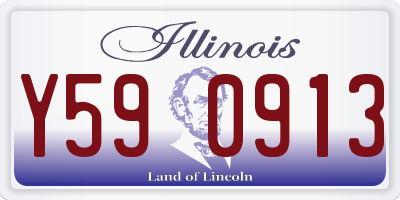 IL license plate Y590913