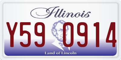 IL license plate Y590914