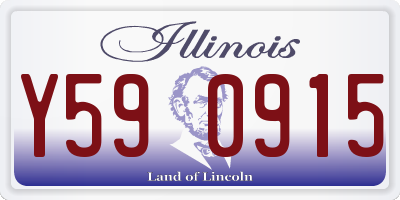 IL license plate Y590915