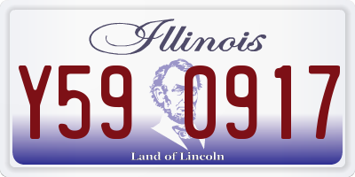 IL license plate Y590917