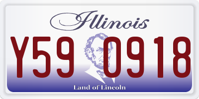 IL license plate Y590918