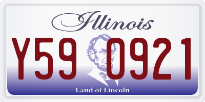 IL license plate Y590921