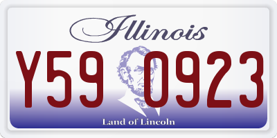 IL license plate Y590923