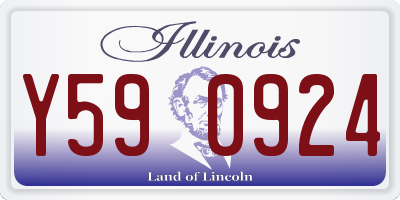 IL license plate Y590924