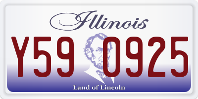 IL license plate Y590925