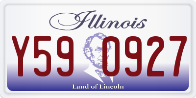 IL license plate Y590927
