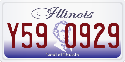 IL license plate Y590929