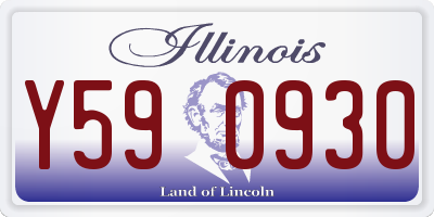 IL license plate Y590930