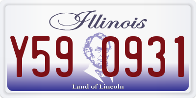 IL license plate Y590931