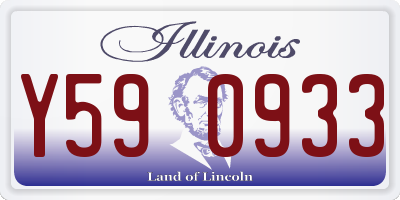 IL license plate Y590933