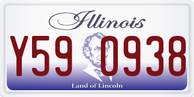 IL license plate Y590938