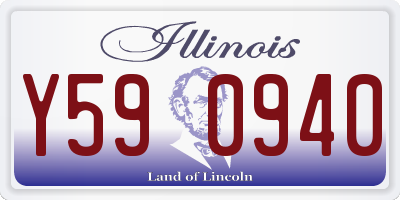 IL license plate Y590940