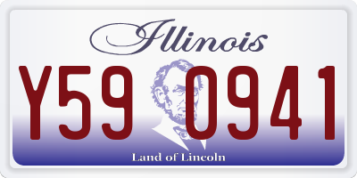 IL license plate Y590941