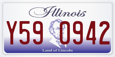 IL license plate Y590942