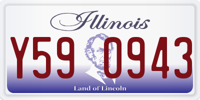IL license plate Y590943