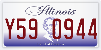 IL license plate Y590944