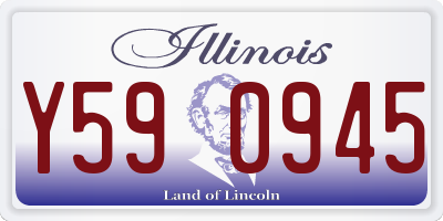 IL license plate Y590945