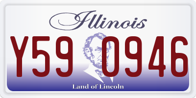 IL license plate Y590946