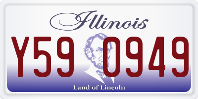 IL license plate Y590949