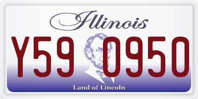 IL license plate Y590950