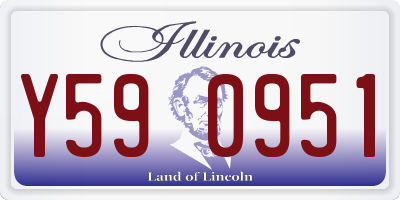 IL license plate Y590951
