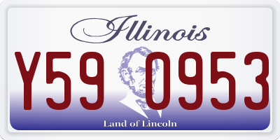 IL license plate Y590953