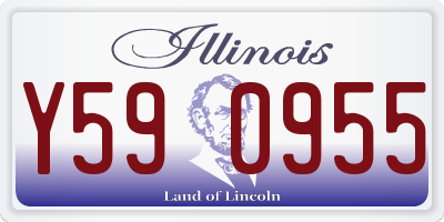 IL license plate Y590955