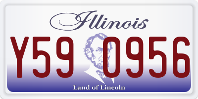IL license plate Y590956