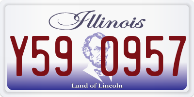 IL license plate Y590957
