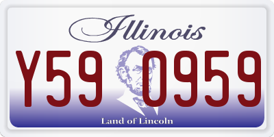 IL license plate Y590959