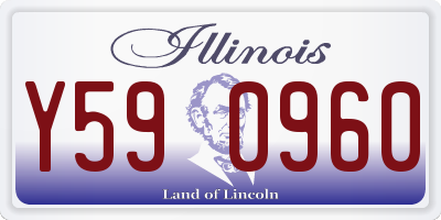 IL license plate Y590960